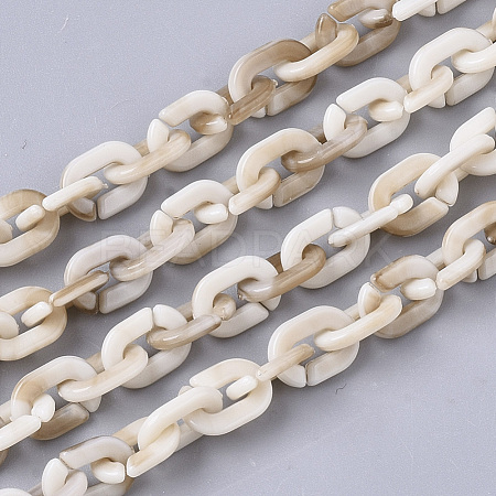Acrylic Handmade Cable Chains SACR-N006-01B-1