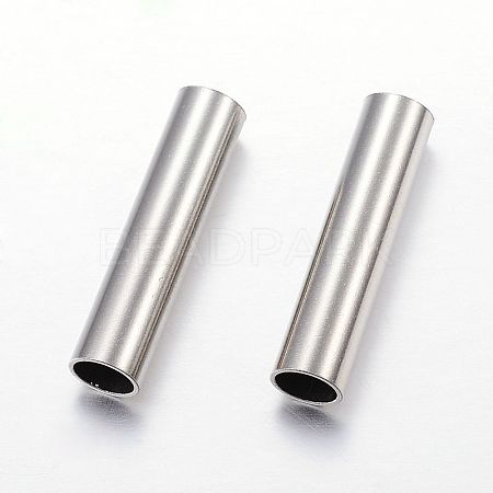304 Stainless Steel Tube Beads STAS-P128-08-1