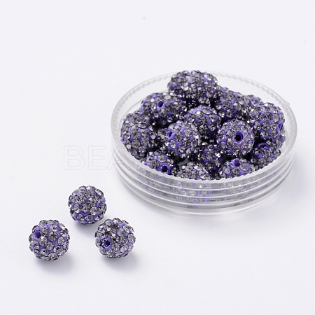 Pave Disco Ball Beads RB-H258-8MM-539-1