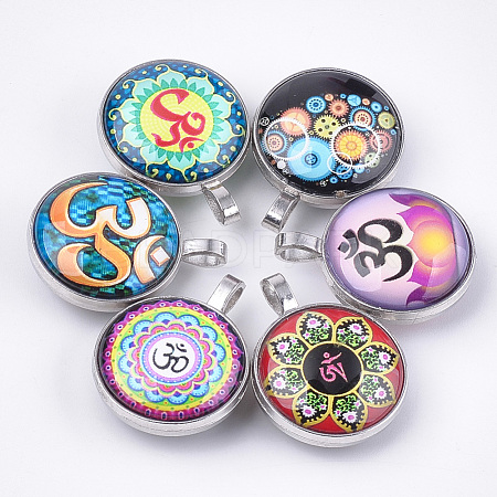 Glass Pendants GLAA-T005-01-1