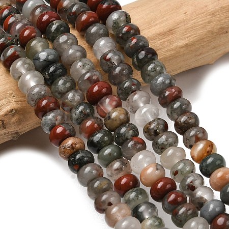 Natural African Bloodstone Beads Strands G-A280-A06-01-1