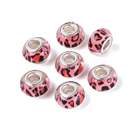 Opaque Resin European Beads RESI-N044-03S-01-1