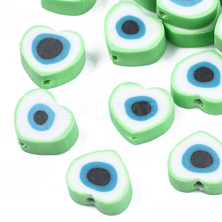 Handmade Polymer Clay Beads CLAY-T019-08B-1