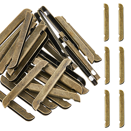 30Pcs Iron Cord Ends IFIN-FH0001-89-1