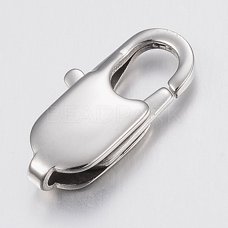 Tarnish Resistant 304 Stainless Steel Lobster Claw Clasps STAS-K167-05P-1