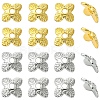 20Pcs Brass Bead Caps KK-YW0003-55G-2
