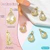 Transparent Glass Pendants GLAA-FZ0001-02B-4