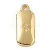 Brass Micro Pave Cubic Zirconia Charms LS-ZIRC-I054-12G-03-1