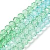 Transparent Painted Glass Beads Strands DGLA-A034-T8mm-A16-2