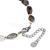 Natural Bloodstone Beaded Bracelets for Women G-P563-07P-16-3