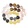 Gradient Color Opalite & Natural Ferruginous Quartz & Tiger Eye & Moss Agate & Lemon Jade Beads Strands G-B185-A03-4