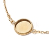 304 Stainless Steel Satellite Chain Bracelet Makings BJEW-JB10587-02-3