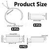 DIY Blank Rectangle Dome Link Bracelet Making Kit DIY-UN0005-31-3
