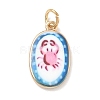 Printed Brass Pendants KK-D104-02A-G-1