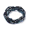 Electroplate Glass Beads Strands EGLA-L015-HP-A04-A-2