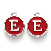 Platinum Plated Alloy Enamel Charms X-ENAM-S118-03E-P-1