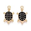 Alloy Enamel Pendants PALLOY-T092-26G-01-1