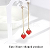 Heart Alloy Enamel Charms ENAM-PH0001-13-4