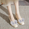 2 Pairs 2 Colors Polka Dot Pattern Cloth Bowknot Shoe Decorations FIND-CP0001-39-5