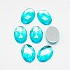 Acrylic Rhinestone Flat Back Cabochons GACR-Q011-13x18-04-1
