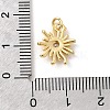 Brass Micro Pave Cubic Zirconia Pendants KK-Z135-05G-02-3