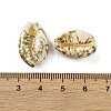 Spray Painted & Drawbench Cowrie Shell Beads SSHEL-M023-03D-3