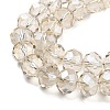 Handmade Imitate Austrian Crystal Faceted Rondelle Glass Beads X-G02YI0P3-2