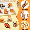 12Pcs 12 Styles Bread Themed Resin Pins JEWB-CJ0003-09-3