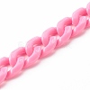 Opaque Acrylic Curb Chain Phone Case Chain HJEW-JM00512-01-3