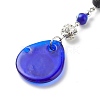 Handmade Lampwork Evil Eye Pendant Decoration HJEW-JM00791-01-4