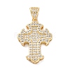 Brass Micro Pave Cubic Zirconia Pendants KK-S510-48G-03-1