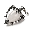 Natural Quartz Crystal Triangle Dowsing Pendulum Pendants G-G022-01AS-08-3