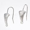 Brass Earring Hooks KK-S350-355-1