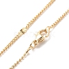Brass Curb Chains with Oval Links Necklace for Women NJEW-P265-18G-1