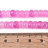 Ombre Effect Dyed Glass Beads Strands GLAA-Q106-05A-A12-4