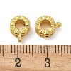 Brass Micro Pave Cubic Zirconia Tube Bails KK-U050-07G-2