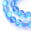 Synthetic Moonstone Beads Strands G-R375-6mm-A11-1