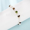 Natural Tiger Eye Chip and Rice Natural Pearl Beaded Bracelets GG-CBA3297-13G-H-3