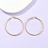 Ion Plating(IP) 304 Stainless Steel Hoop Earrings EJEW-N0016-11G-H-4