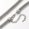 Iron Lantern Chain Necklace Making MAK-J004-14P-1