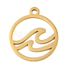 Ion Plating(IP) 304 Stainless Steel Pendants STAS-B056-26G-01-1