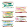 5 Rolls 5 Colors Segment Dyed Macrame Cotton Cord OCOR-TA0004-05D-2