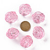 Transparent Acrylic Beads PL305Y-4-4