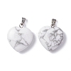 Natural Howlite Pendants G-G956-B28-FF-1