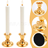 Zinc Alloy Candle Holders AJEW-WR0003-13G-3
