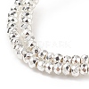 Electroplate Non-magnetic Synthetic Hematite Beads Strands G-L485-06A-S-3