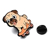 Pug with Skateboarding Enamel Pins JEWB-I055-04EB-08-3