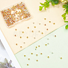 320Pcs 4 Style Brass Solid Beads KK-PH0009-18-5