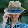 Ethnic Style Embroidery Polyester Ribbons SK-TAC0001-03-8