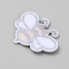 Polyester Embroider Thread Iron on Sew On Patches PATC-WH0023-03-2